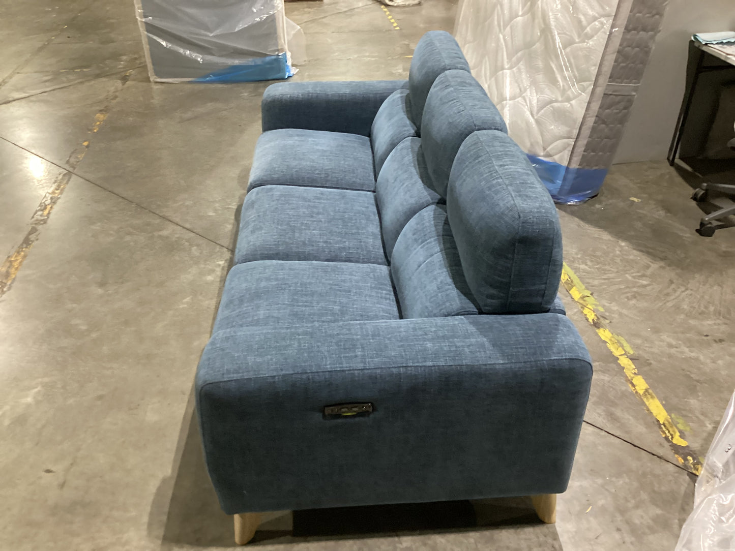 NSW MT24630 Sterling Electric Recliner Sofa 3S Top Denim