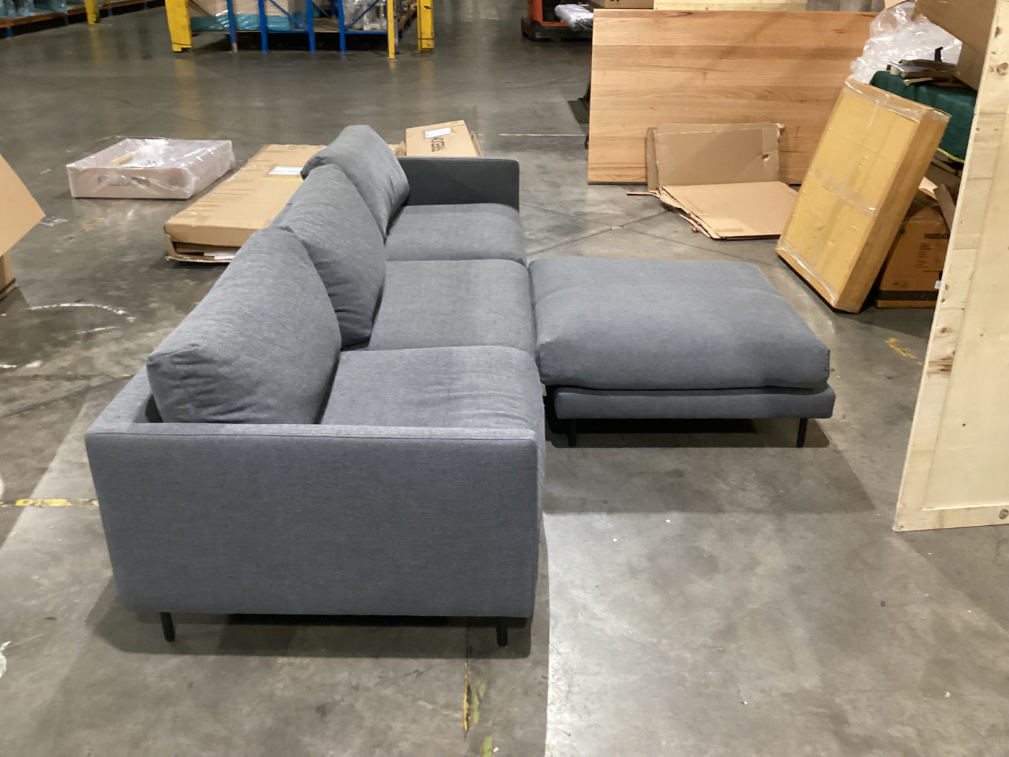 NSW MT24643 Bondi Modular Sofa with Ottoman Sancy Ottoman (4 Pieces)