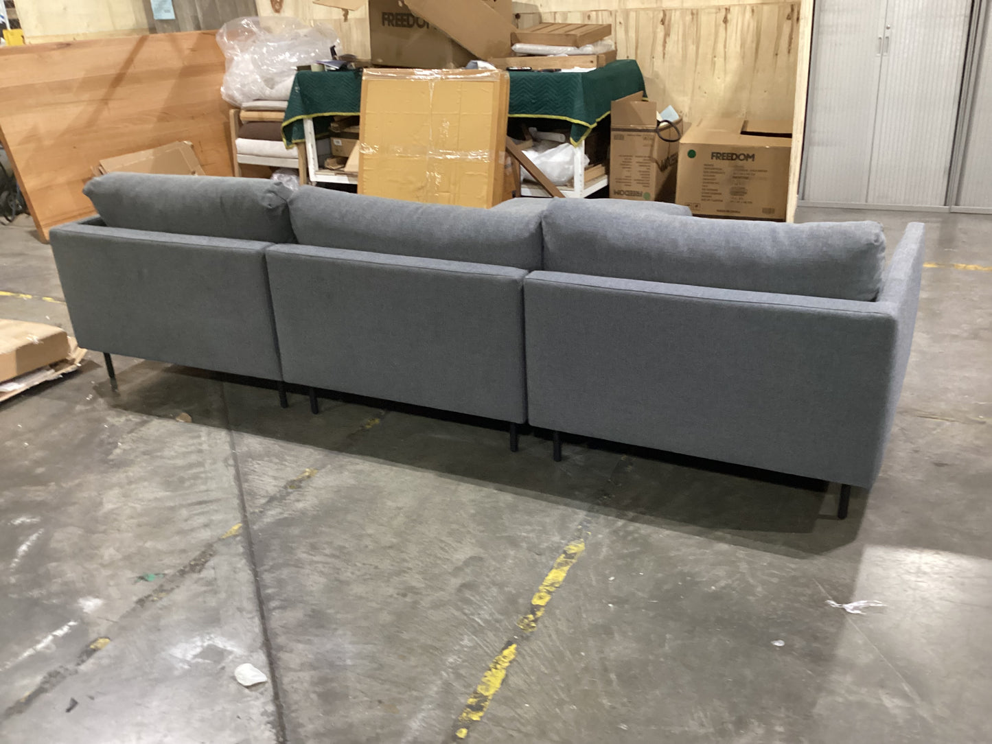 NSW MT24643 Bondi Modular Sofa with Ottoman Sancy Ottoman (4 Pieces)
