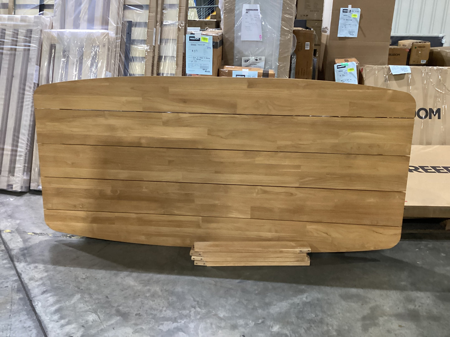 NSW PRN20466 Boree Outdoor Dining Table 240x115cm Teak Natural