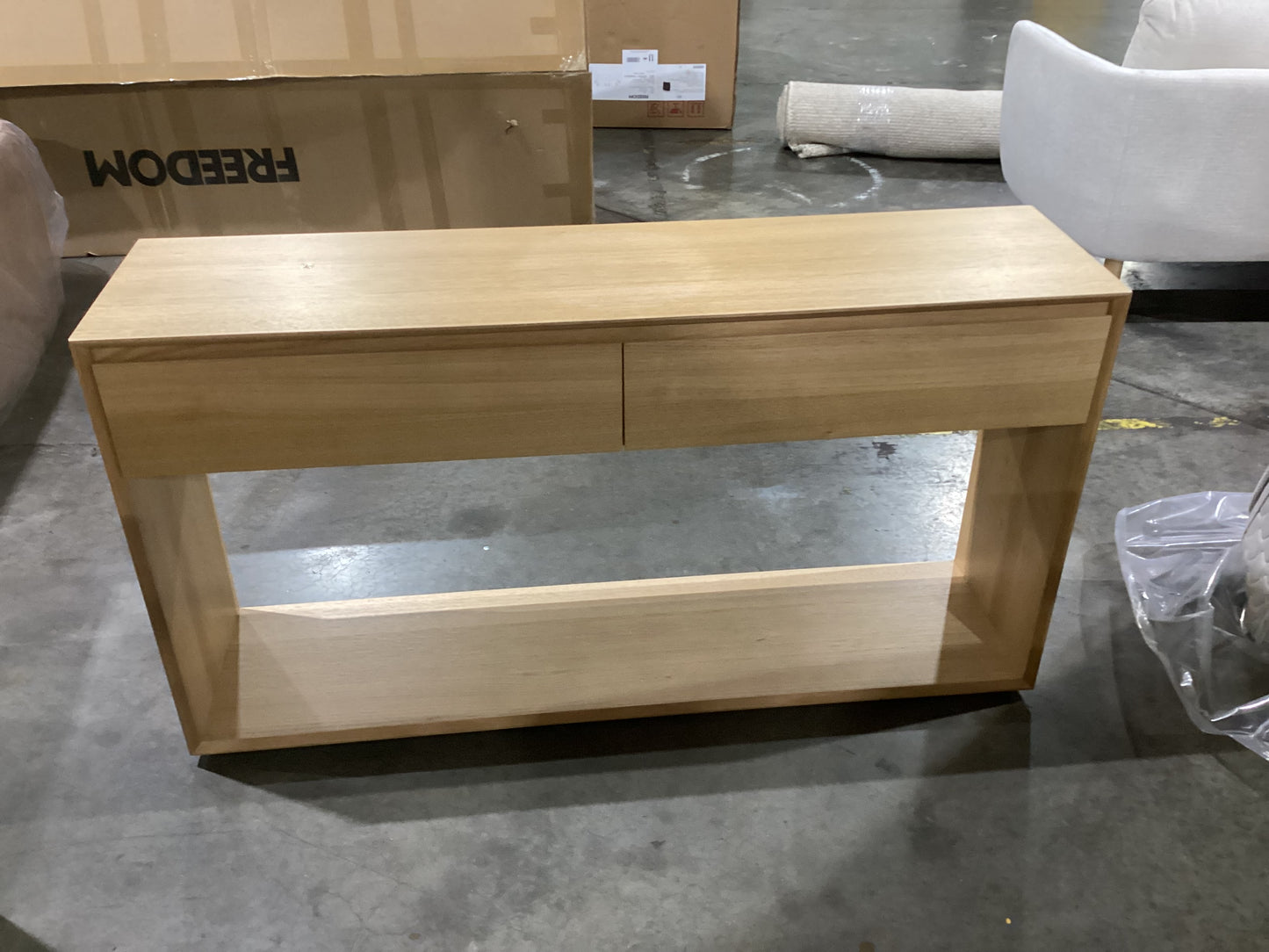 NSW CLN11594 Burleigh Console Table 140x35cm Natural