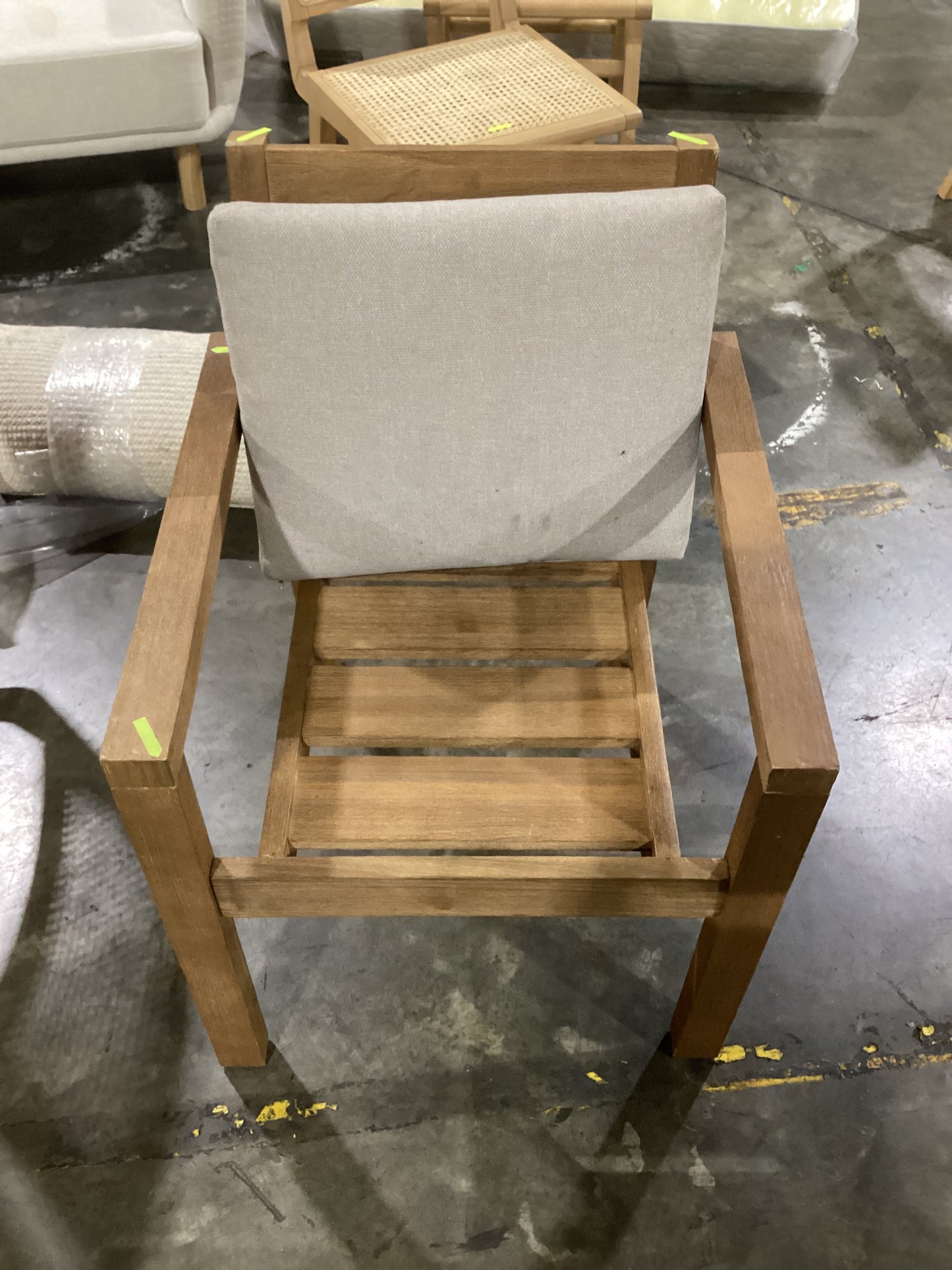 NSW CLN11593 Cannes Outdoor Chair Acacia Natural MKII