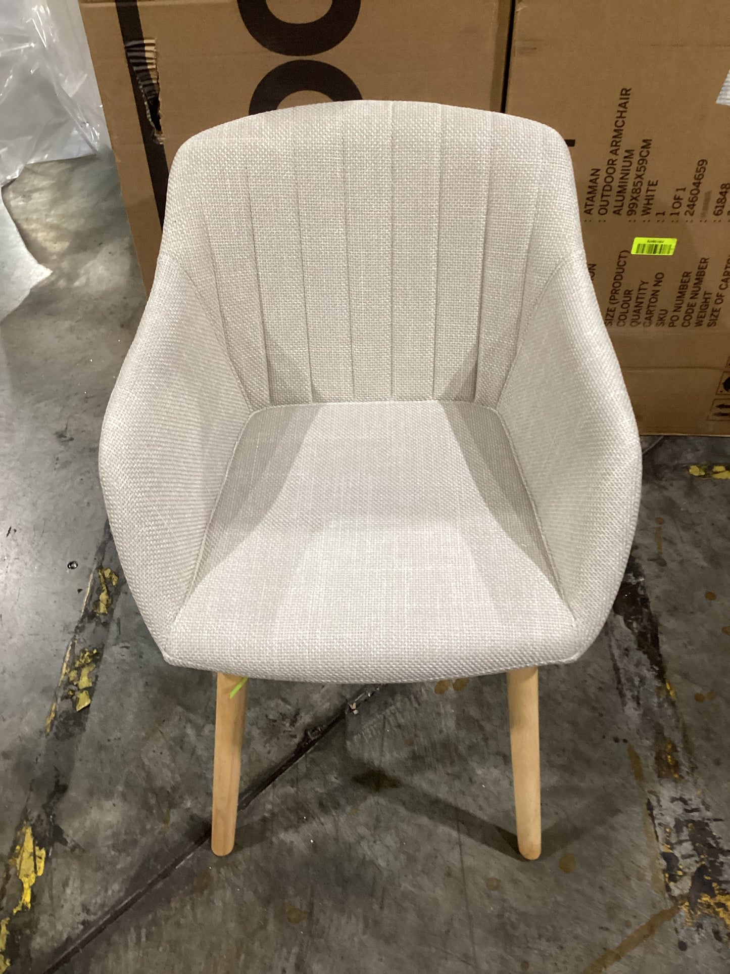 NSW PRN20471 Palmer Carver Dining Chair Beige