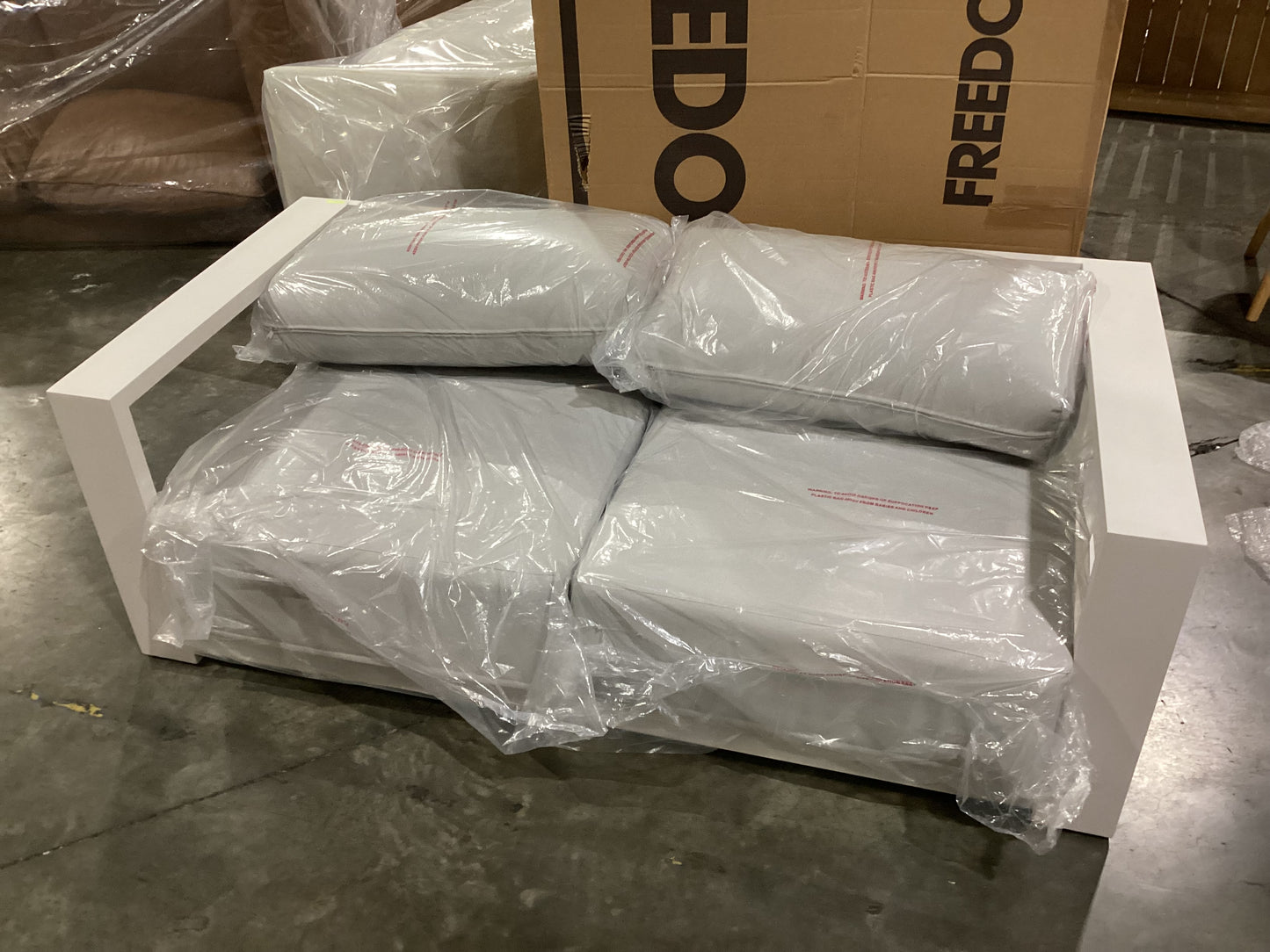 NSW CLN11611 Ataman Outdoor Sofa 2S aluminium Off White