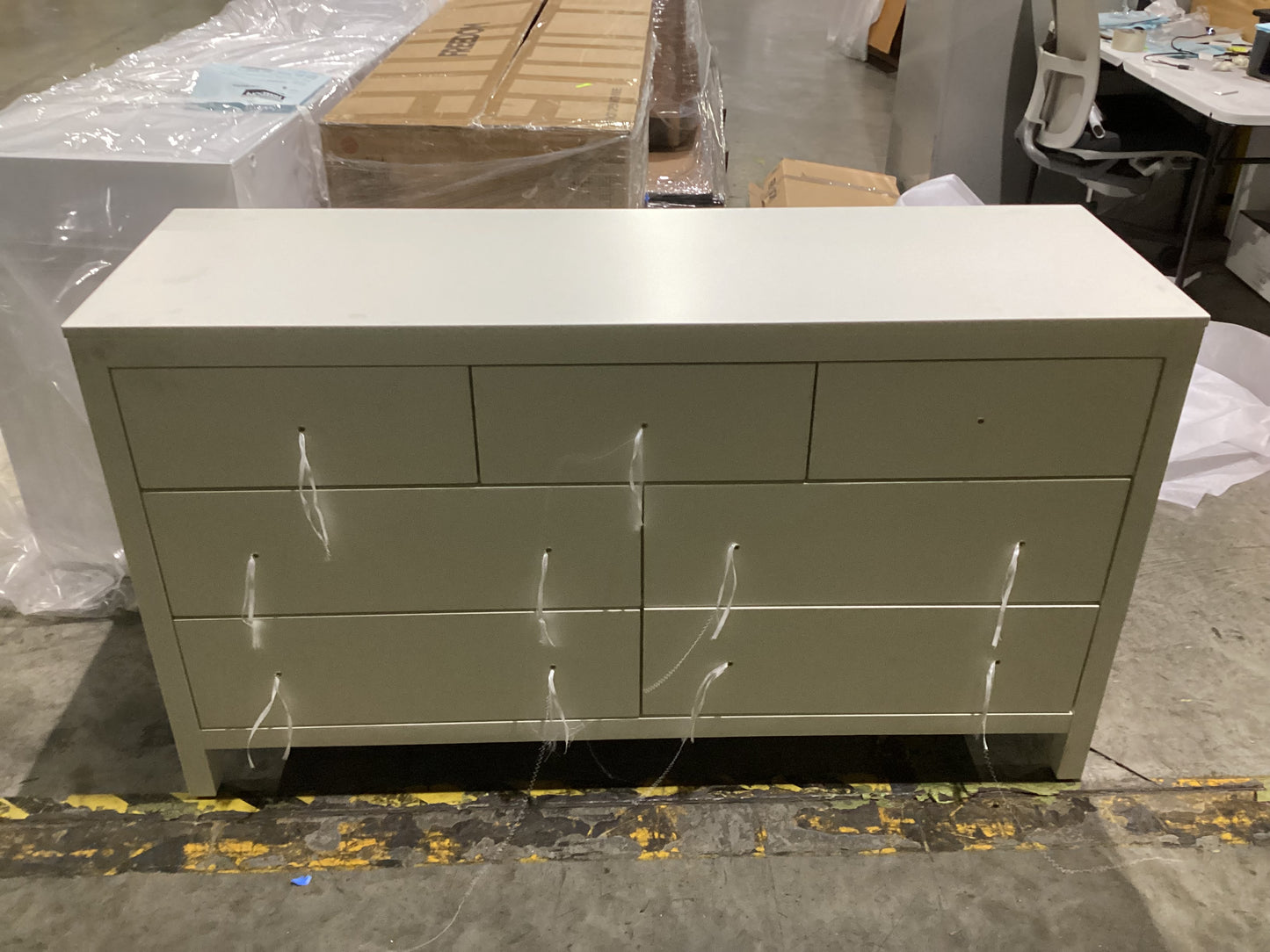 NSW CLN11620 Dover Dresser 7 Drawer White