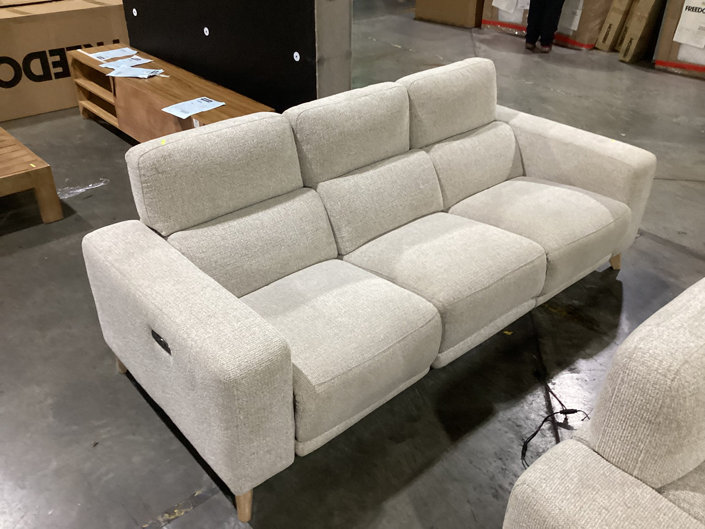 NSW MT24666 Sterling Electric Recliner Sofa 3S Milan Mink (2 Motion)