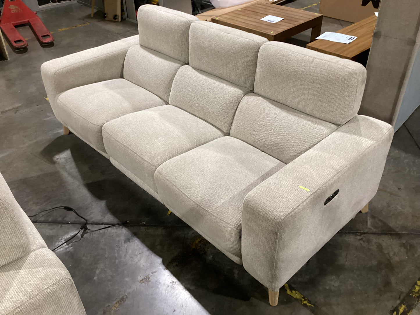 NSW MT24666 Sterling Electric Recliner Sofa 3S Milan Mink (2 Motion)