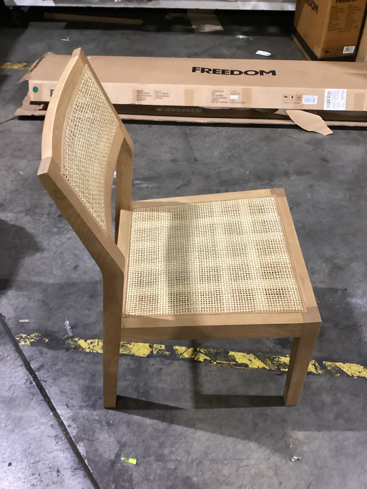 NSW CLN11634 Bangalow Dining Chair Rattan Natural
