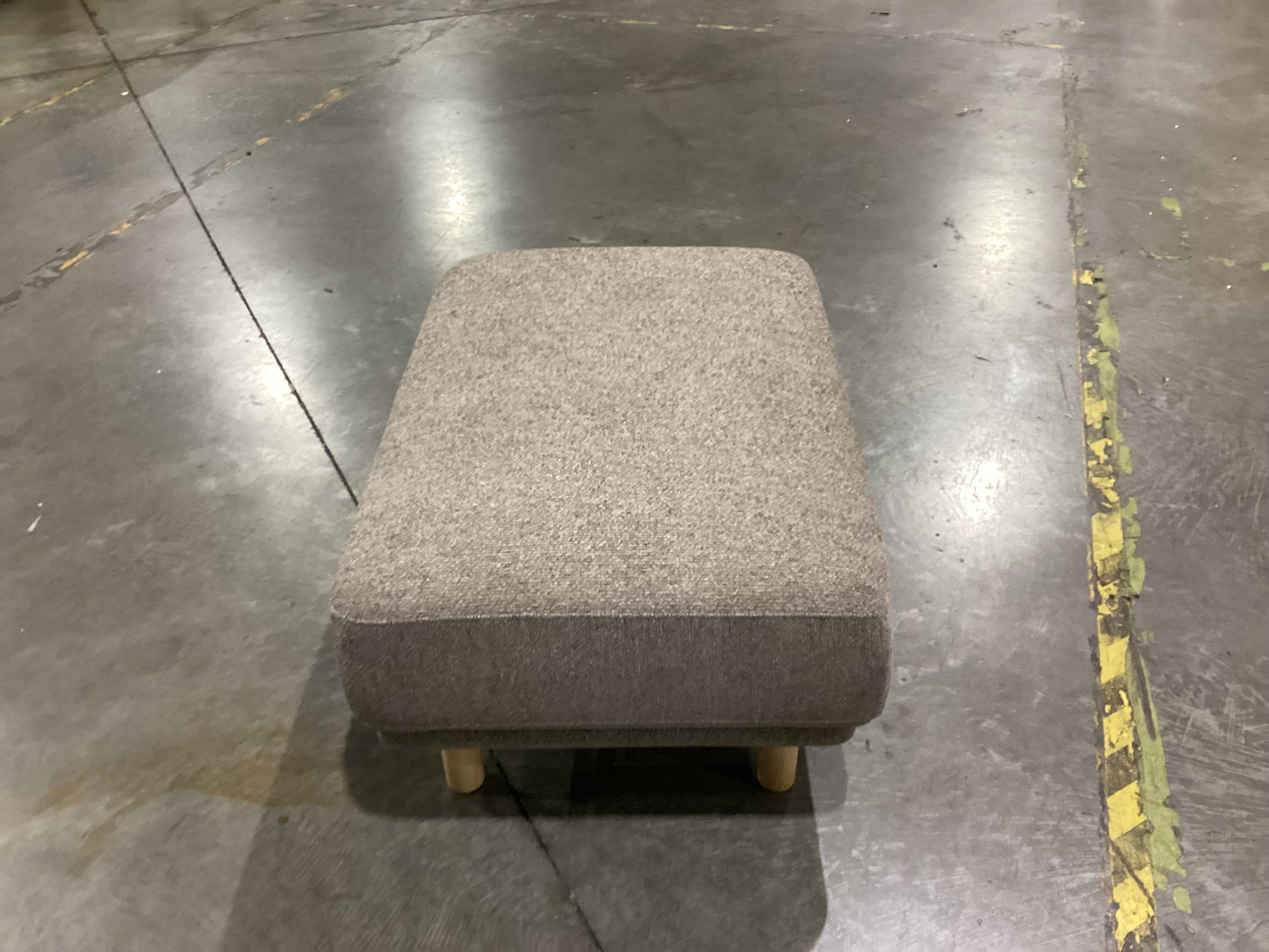NSW CLV10032 Cleo Ottoman Natural Leg Sahara Donkey