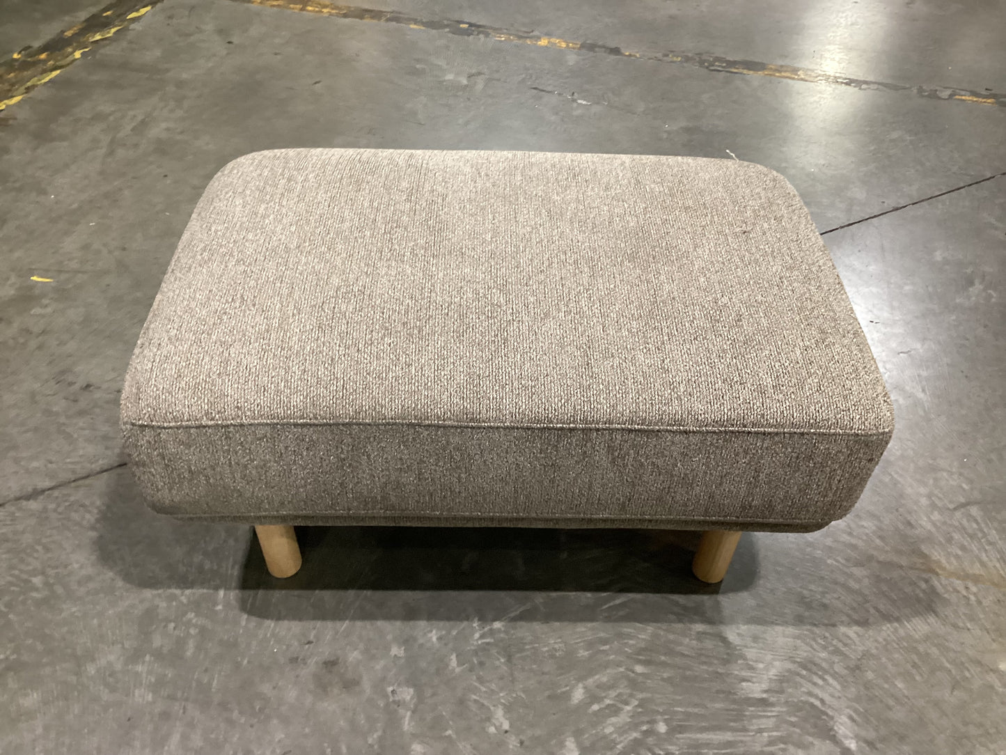 NSW CLV10032 Cleo Ottoman Natural Leg Sahara Donkey