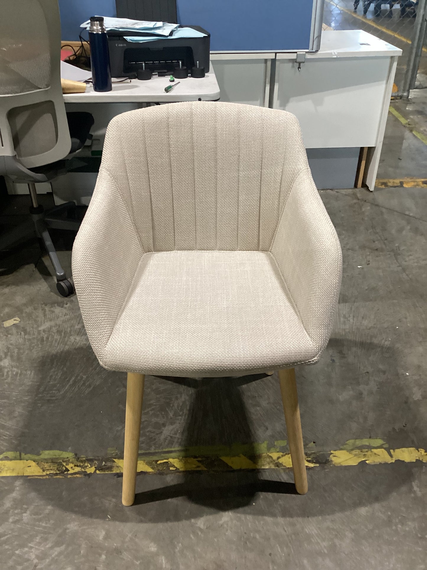 NSW CLN11644 Palmer Carver Dining Chair Beige