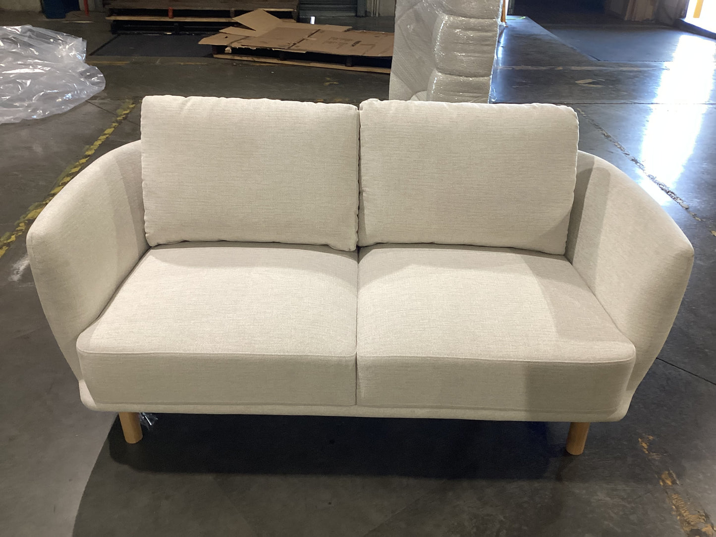 NSW CLN11645 Cleo Sofa 2S Natural Leg Hervey Natural