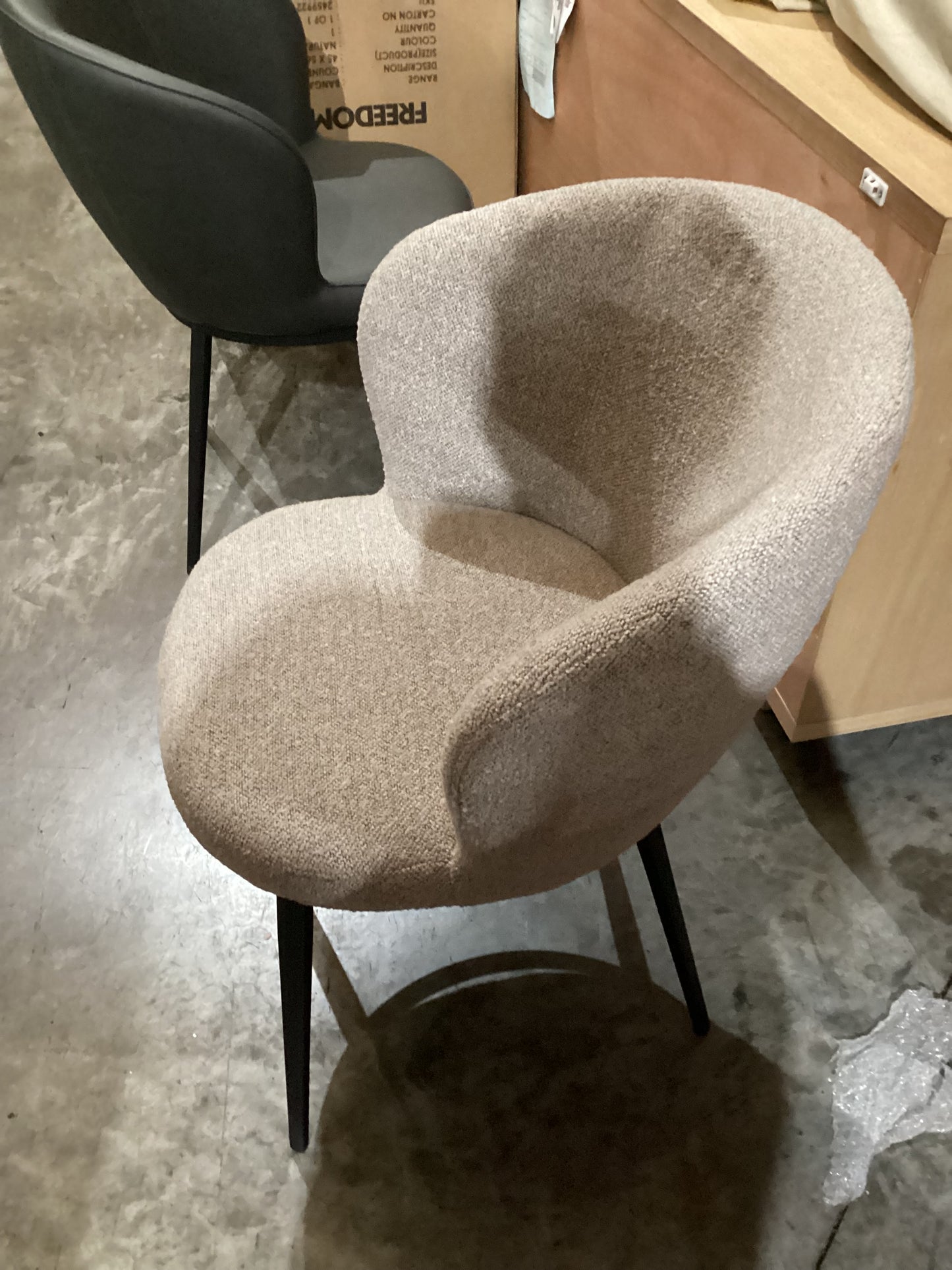 NSW PRN20481 Selena Carver Chair Crush Light Grey