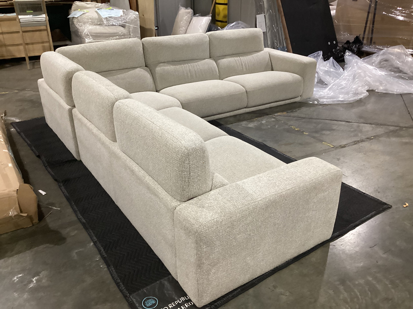 NSW MT24675 Sterling Recliner Modular 2.5S RAF+2.5S LAF+Corner Milan Mink