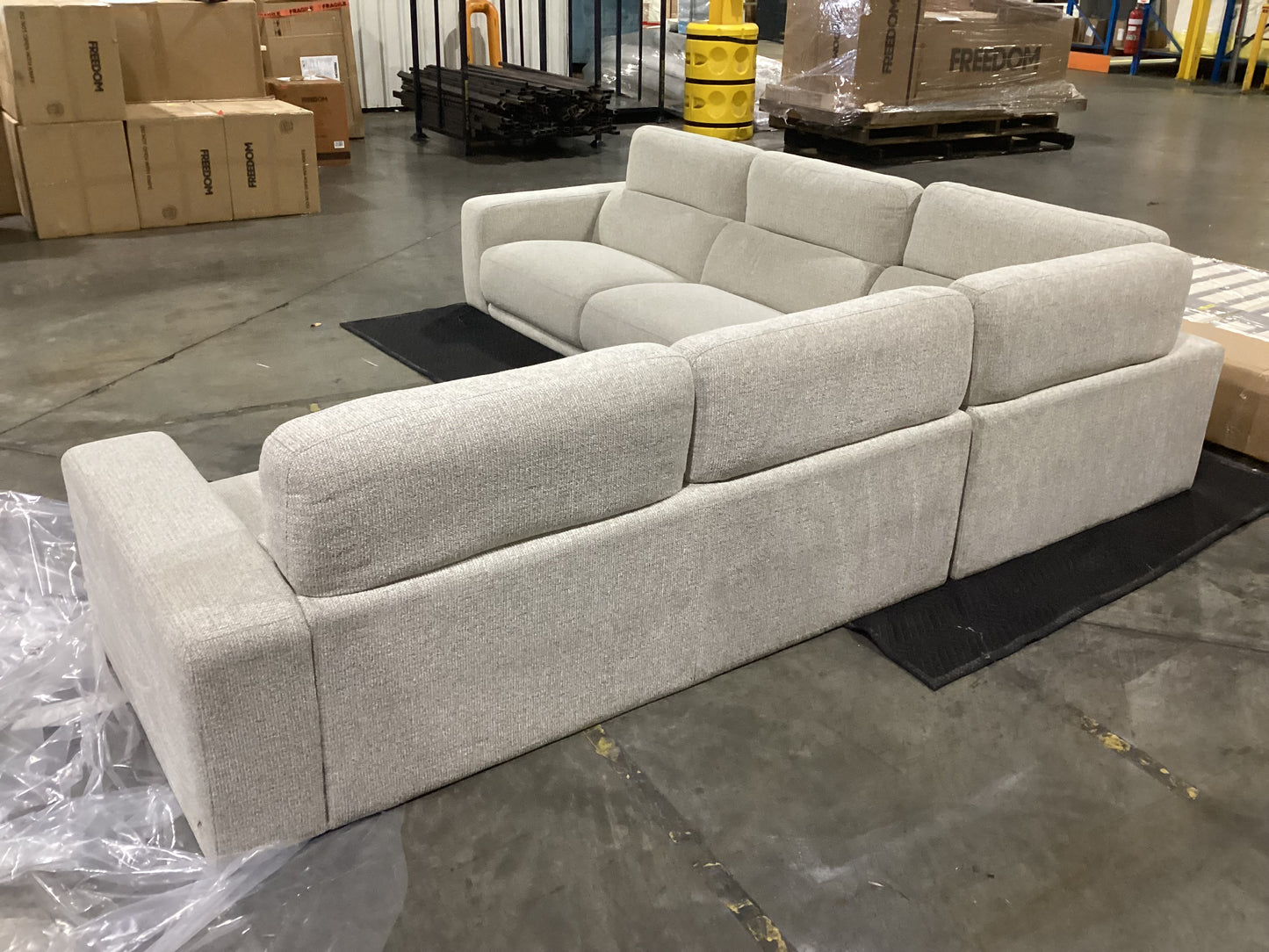 NSW MT24675 Sterling Recliner Modular 2.5S RAF+2.5S LAF+Corner Milan Mink