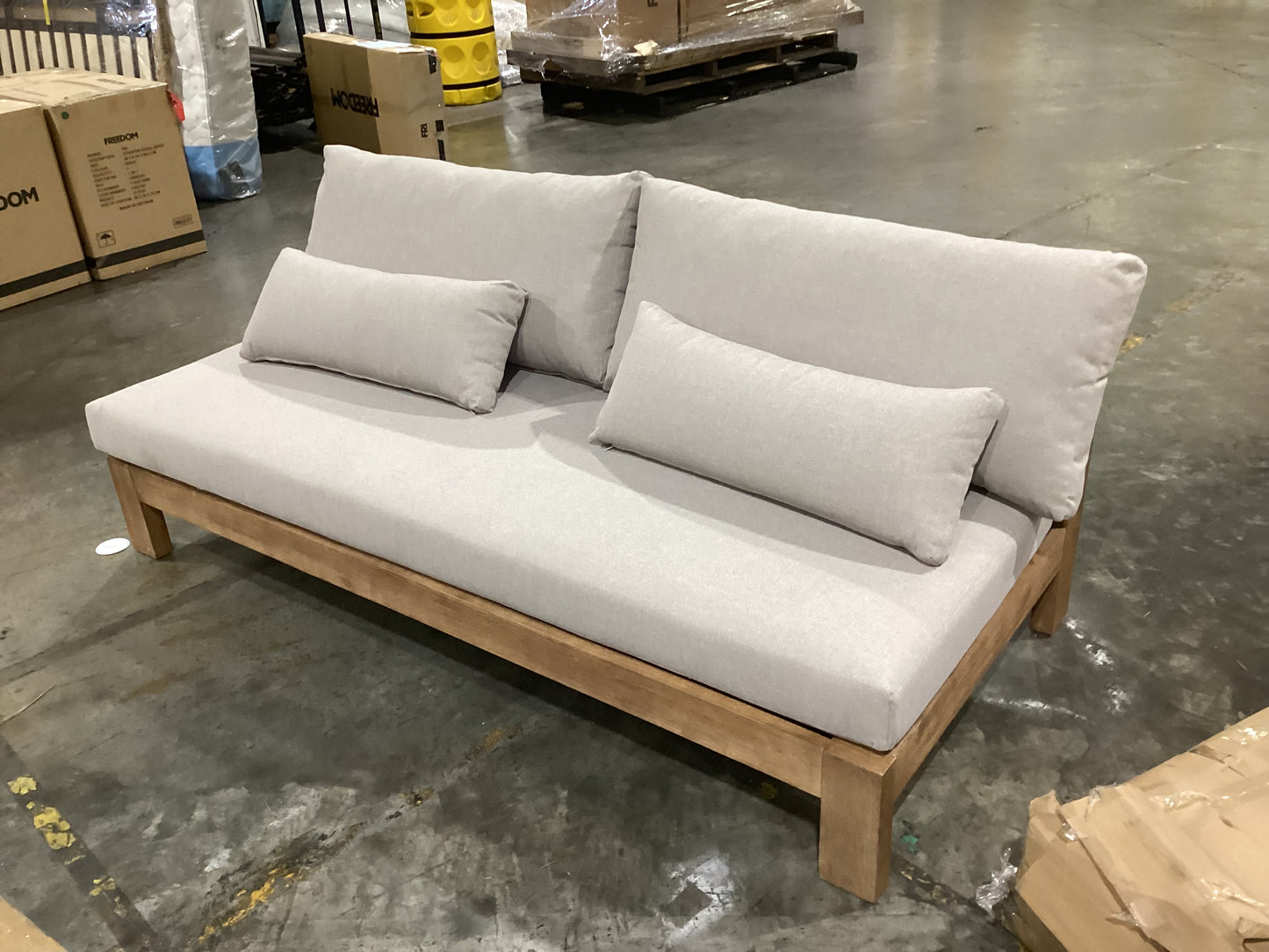 NSW CLN11659 Cannes Outdoor Sofa 3S Acacia Natural MKII