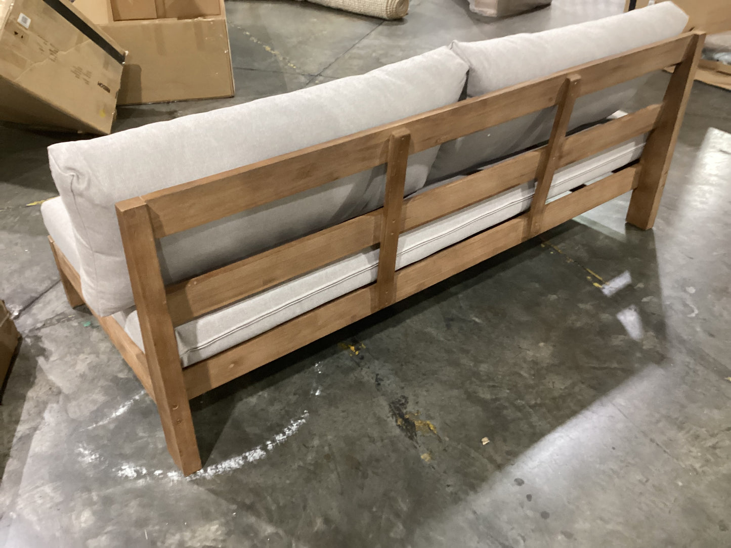 NSW CLN11659 Cannes Outdoor Sofa 3S Acacia Natural MKII
