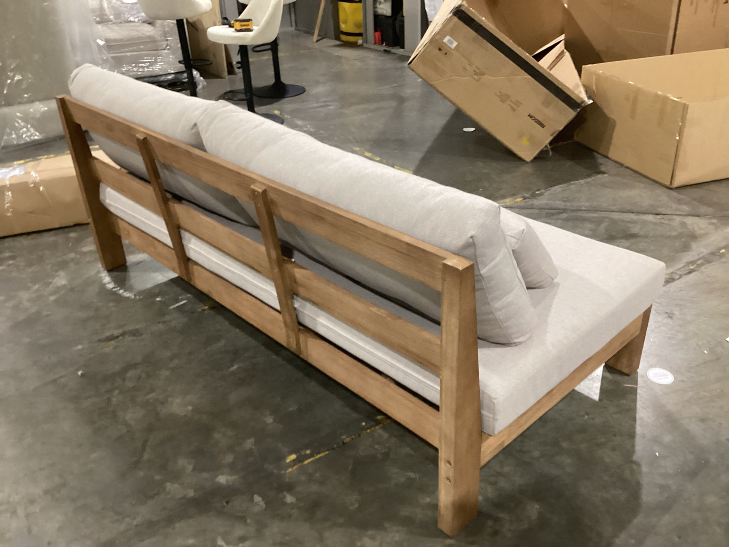 NSW CLN11659 Cannes Outdoor Sofa 3S Acacia Natural MKII
