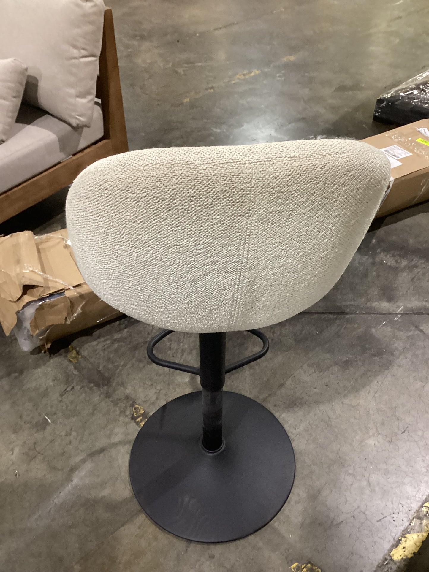 NSW PRN20486 Selena Counter Stool Crush Ivory