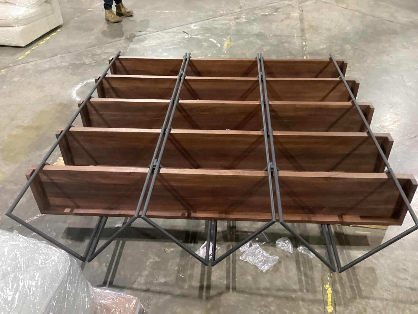 NSW CLN11660 Garmon Shelving Unit Walnut