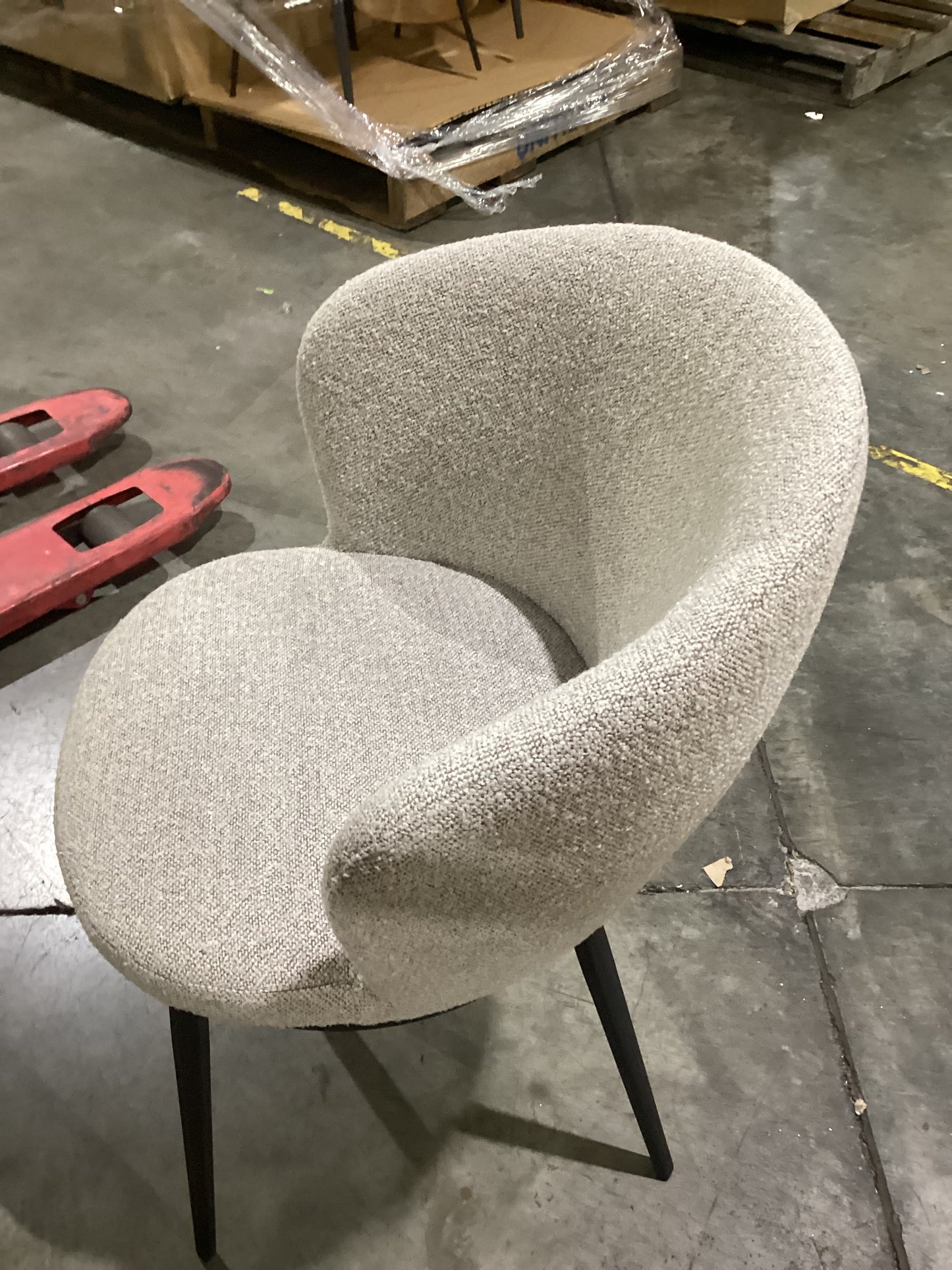 NSW CLN11674 Selena Carver Chair Crush Light Grey