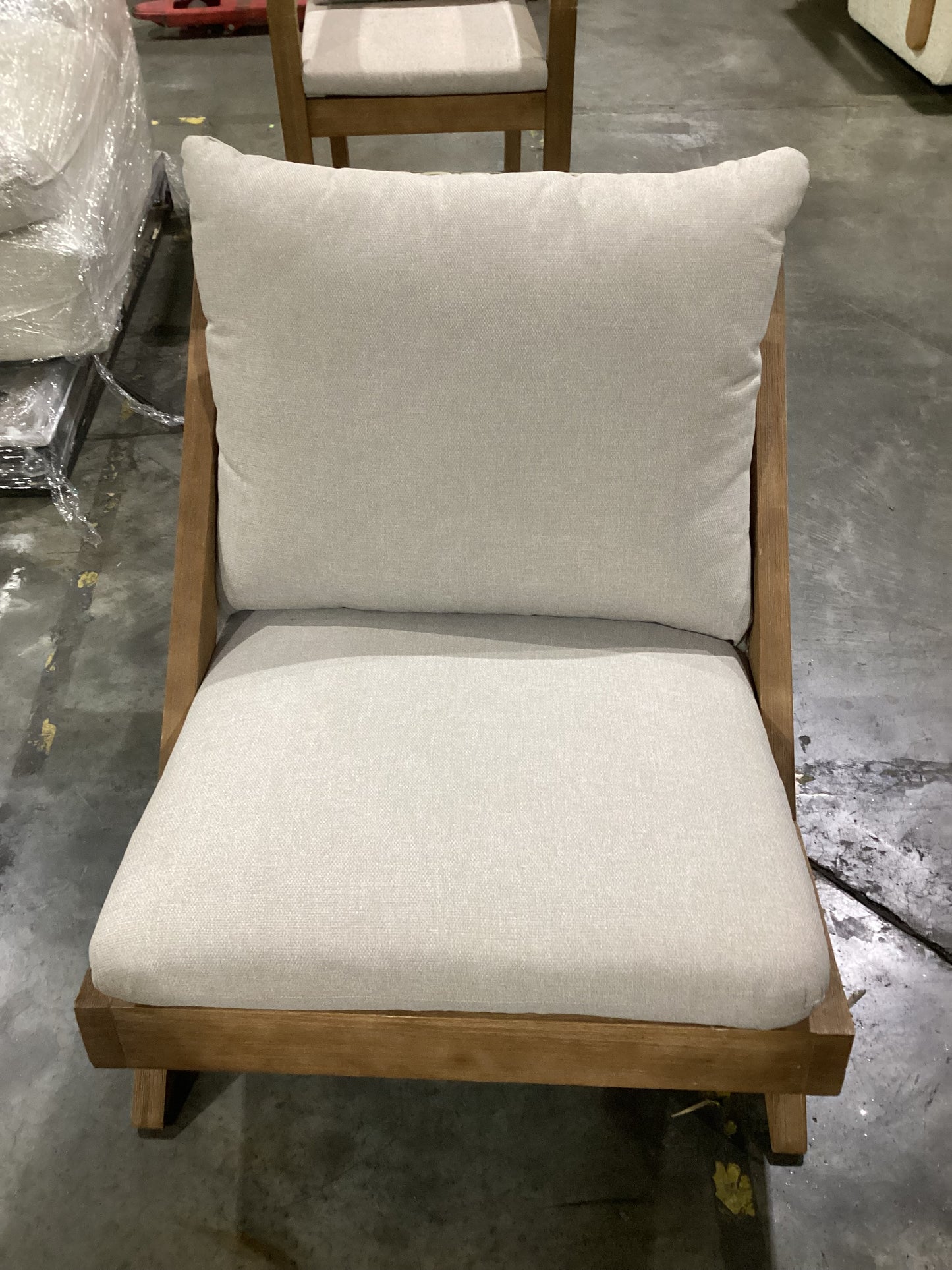 NSW CLN11677 Manly Outdoor Chair  Armless Acacia Natural