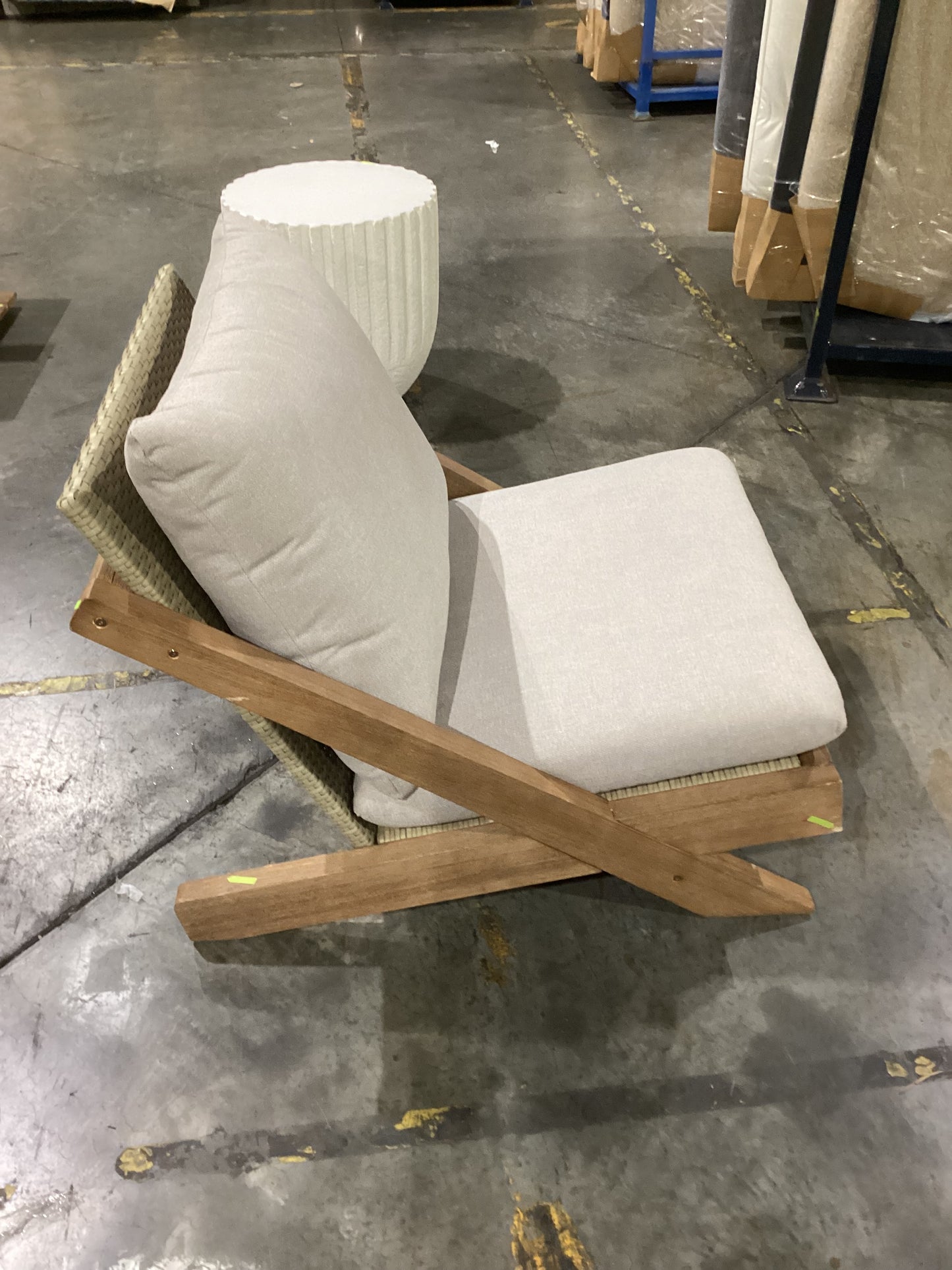 NSW CLN11677 Manly Outdoor Chair  Armless Acacia Natural