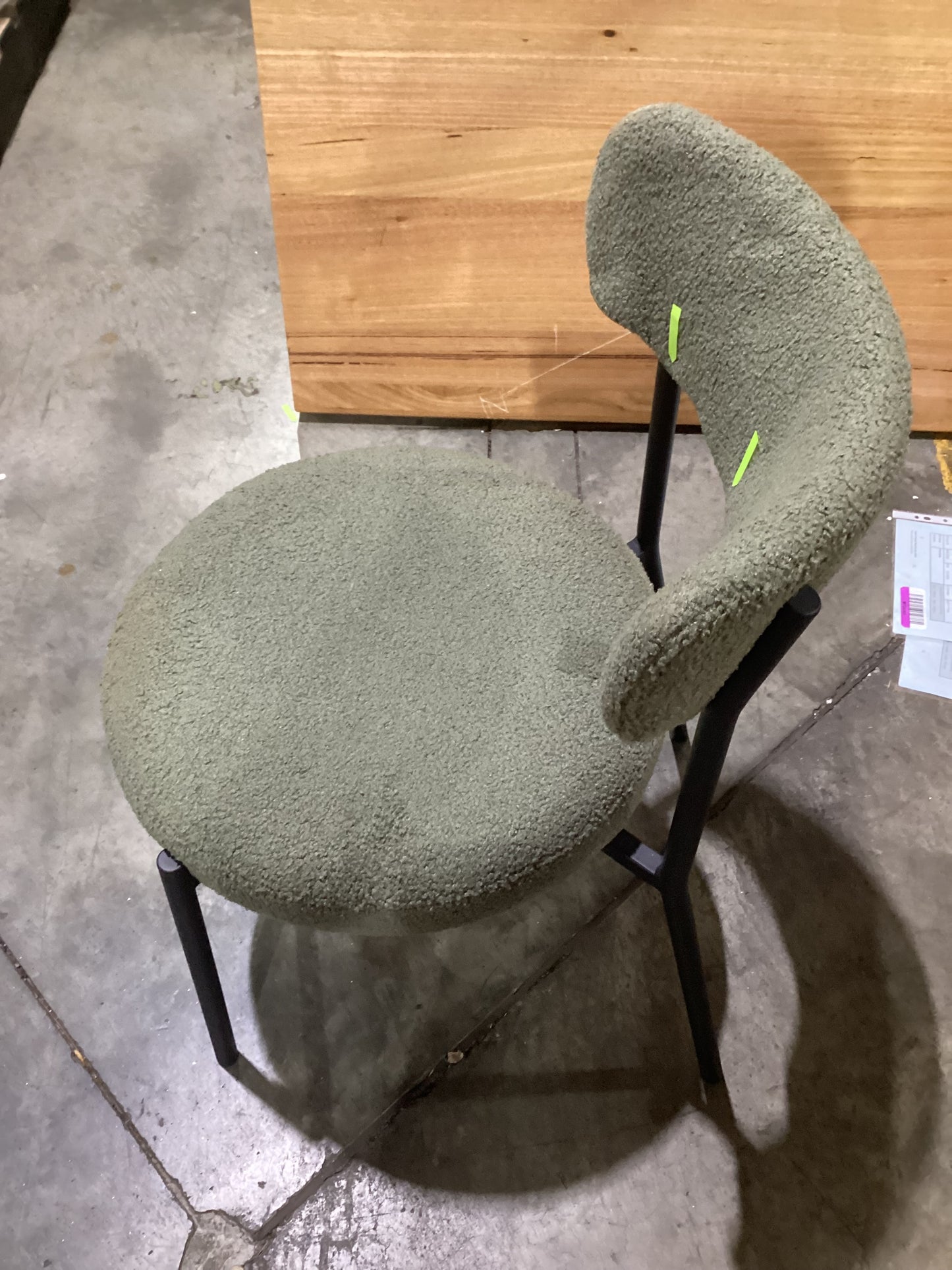 NSW CLN11680 Alexa Dining Chair Teddy Olive