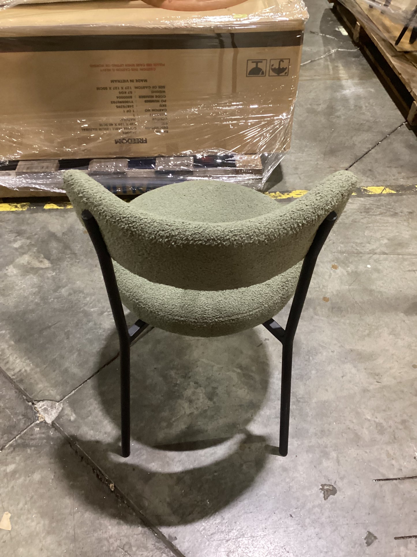 NSW CLN11680 Alexa Dining Chair Teddy Olive