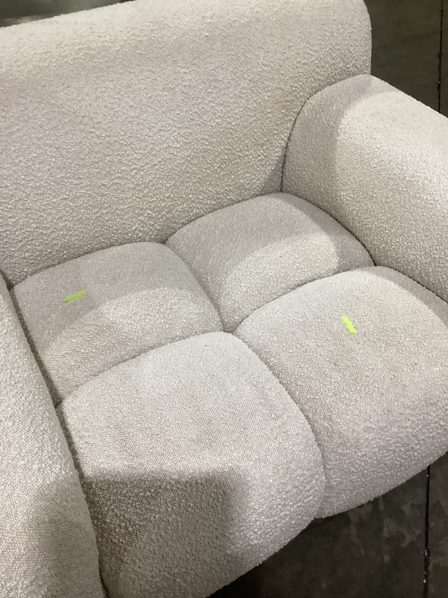NSW CLN11691 Aero Armchair Jacquard Boucle Cream