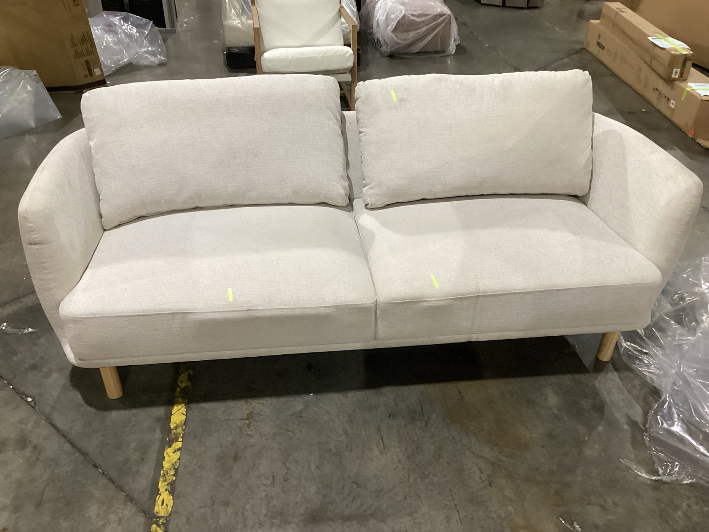 NSW CLN11688 Cleo Sofa 3S Natural LEg Hervey Natural