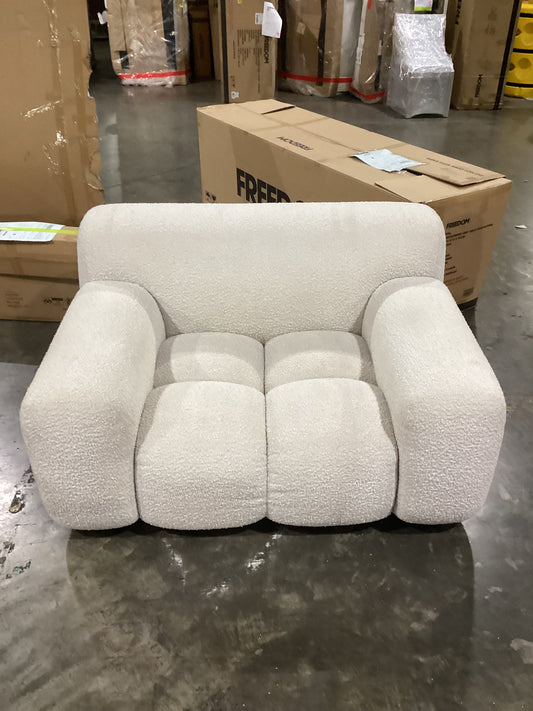 NSW CLN11692 Aero Armchair Jacquard Boucle Cream