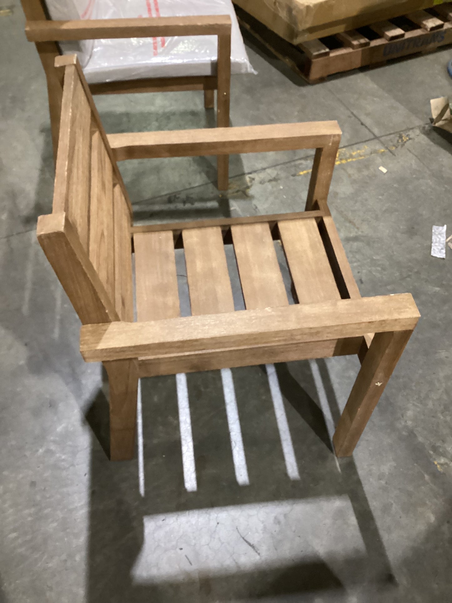 NSW CLN11695 Cannes Outdoor Dining Chair Acacia Charcoal MKII