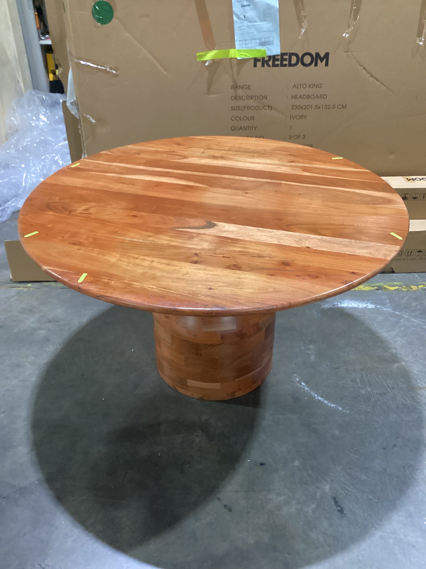 NSW MT24677 Abacus Dining Table Base 130cm Walnut