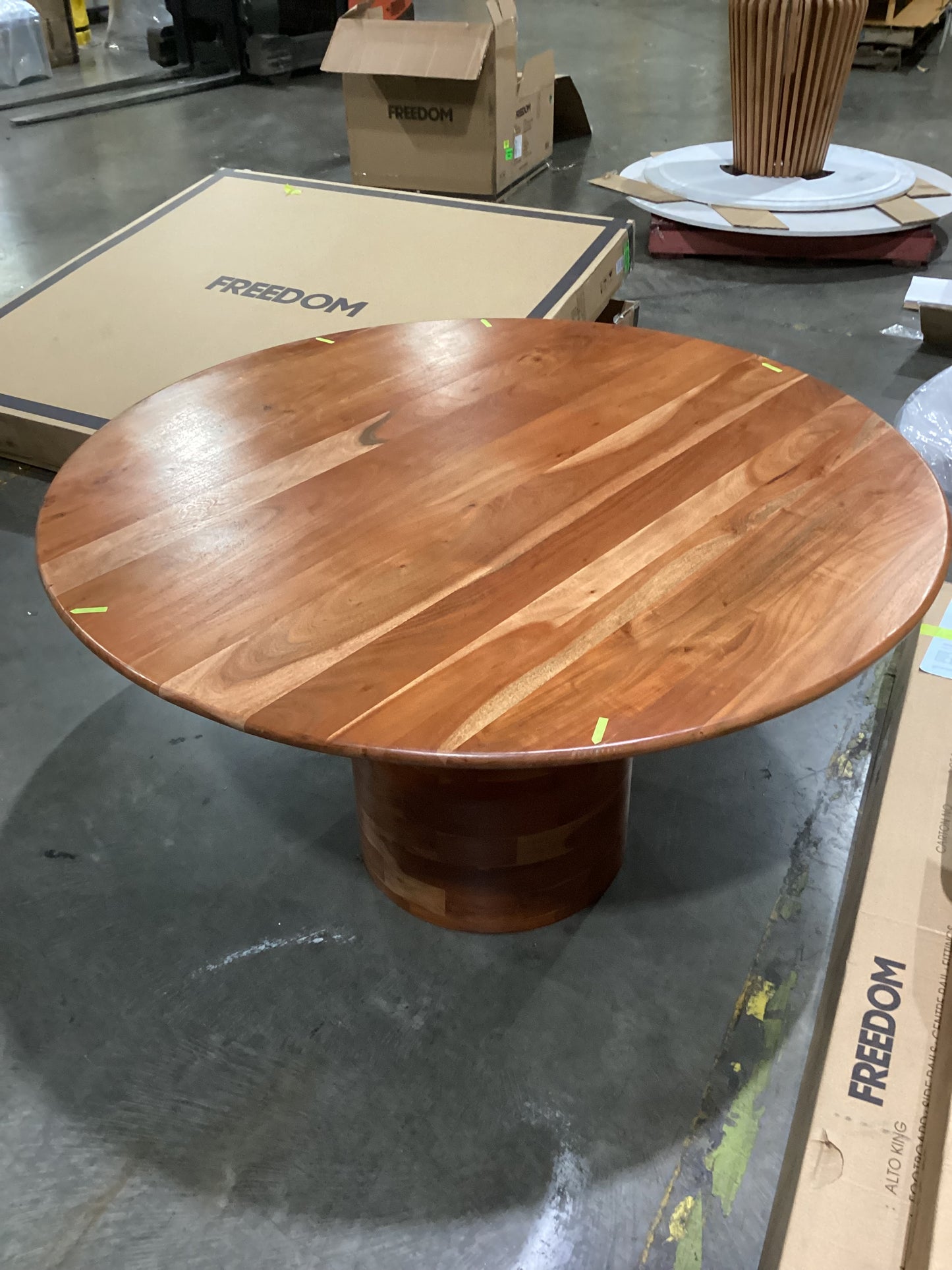 NSW MT24677 Abacus Dining Table Base 130cm Walnut