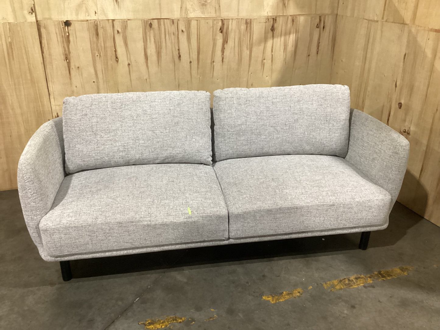 NSW CLN11716 Cleo Sofa 3S Hervey Pepper Black Leg