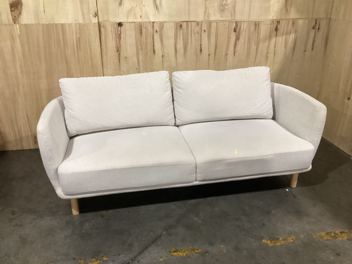 NSW CLN11717 Cleo Sofa 3S Natural Leg Hervey Natural