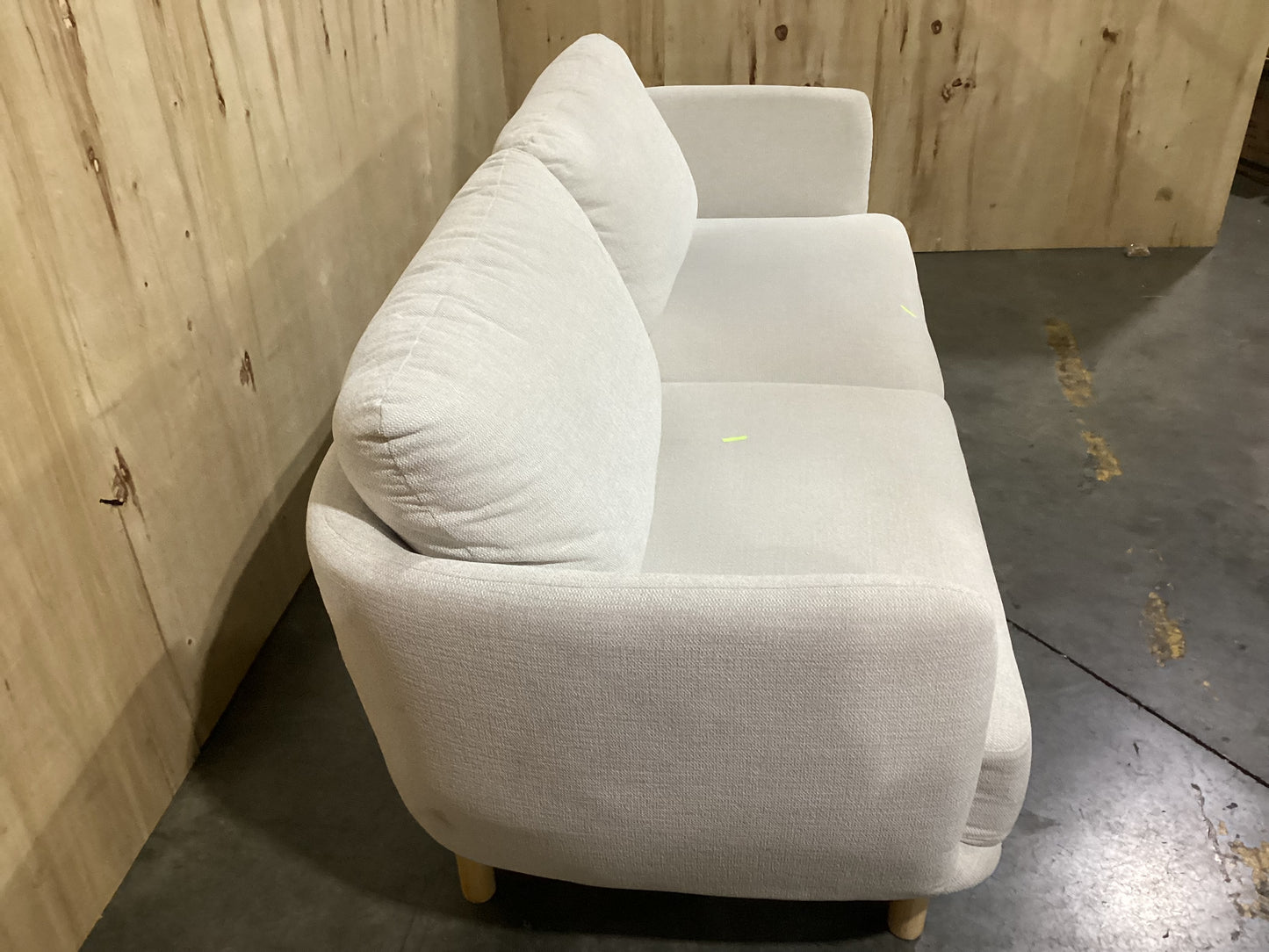 NSW CLN11717 Cleo Sofa 3S Natural Leg Hervey Natural