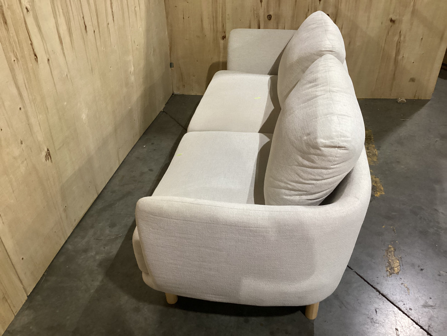 NSW CLN11717 Cleo Sofa 3S Natural Leg Hervey Natural