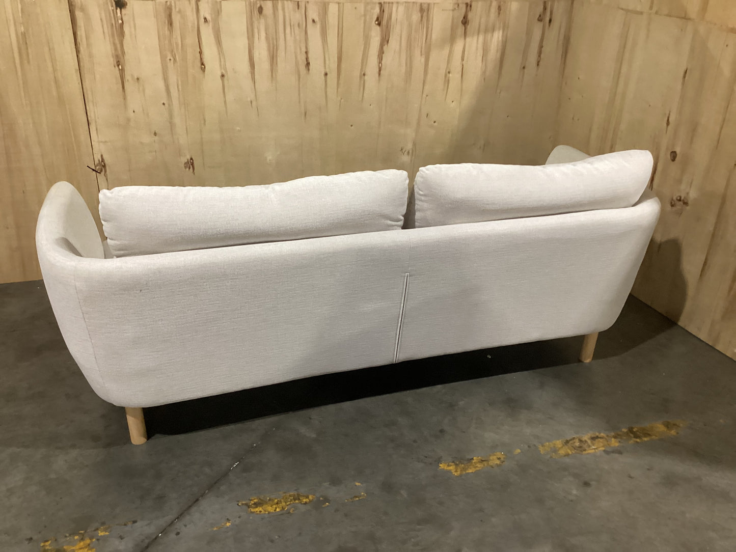 NSW CLN11717 Cleo Sofa 3S Natural Leg Hervey Natural