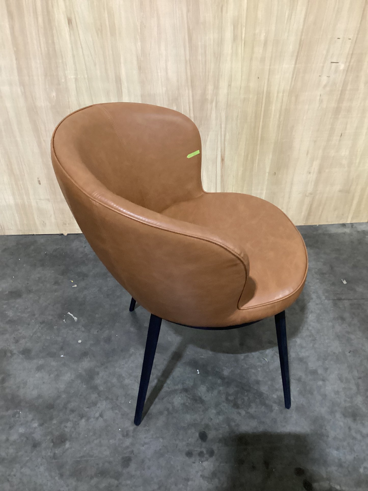 NSW CLN11730 Selena Carver Chair Vegan Leather Tan