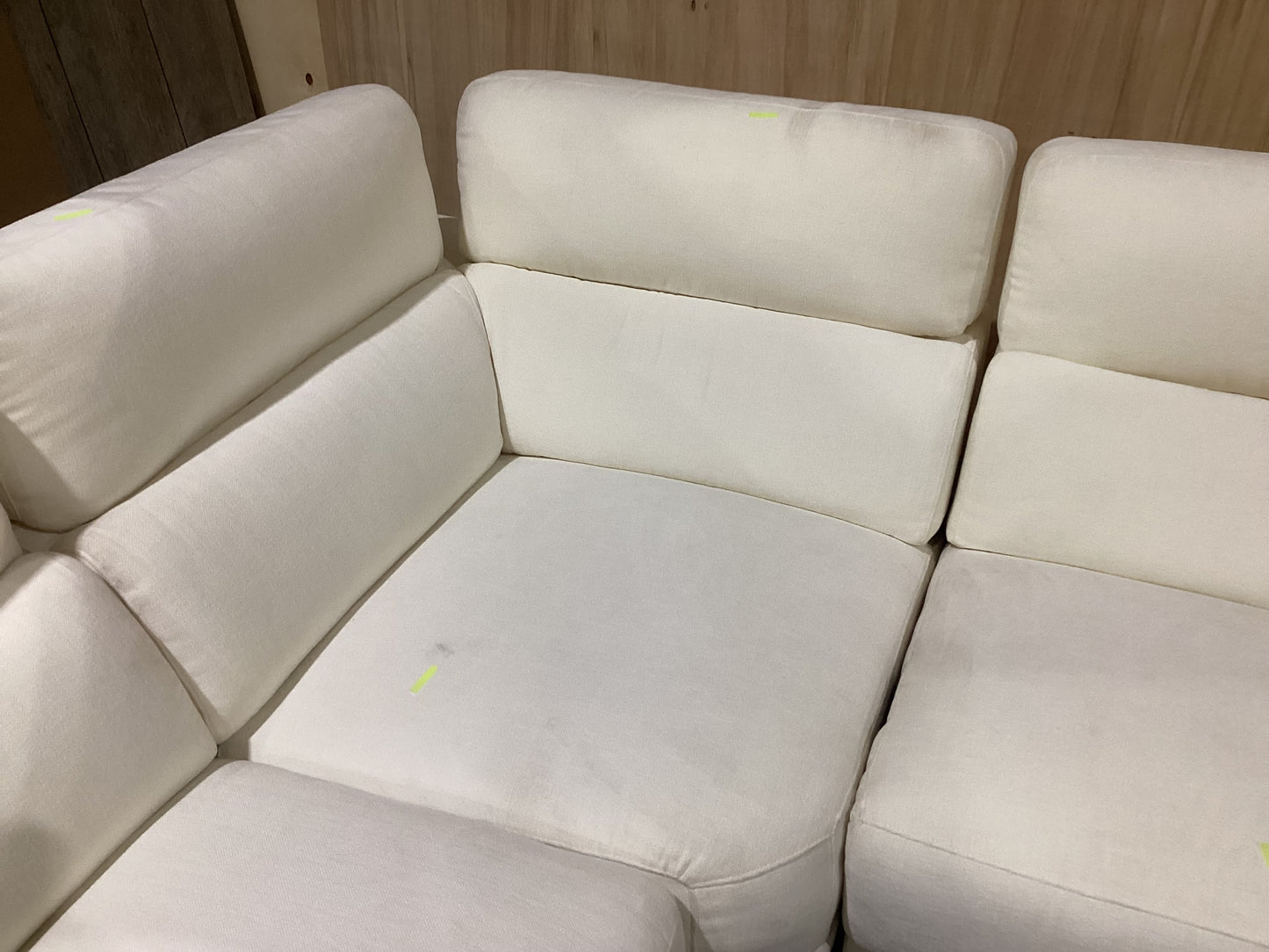NSW MT24683 Sterling Recliner Modular Corner+2.5S LAF+2.5S RAF+Armless 1.25S Top Cream