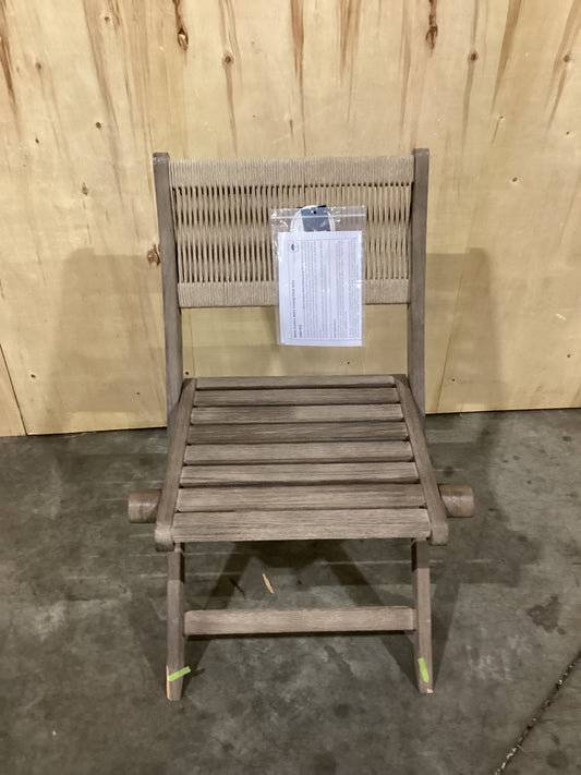 NSW CLN11764 Marlo Outdoor Bistro Folding Chair Grey