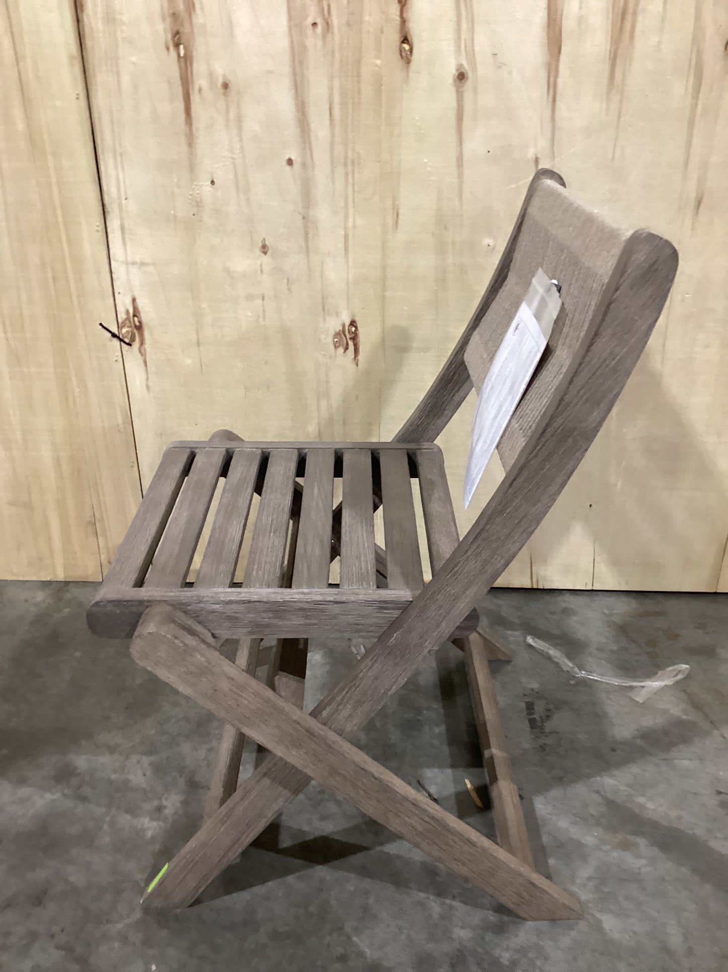 NSW CLN11764 Marlo Outdoor Bistro Folding Chair Grey