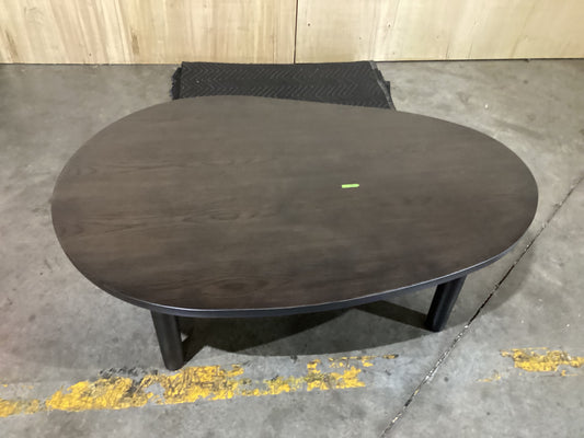 NSW CLN11798 Santana Coffee Table Oval 120x81cm Black
