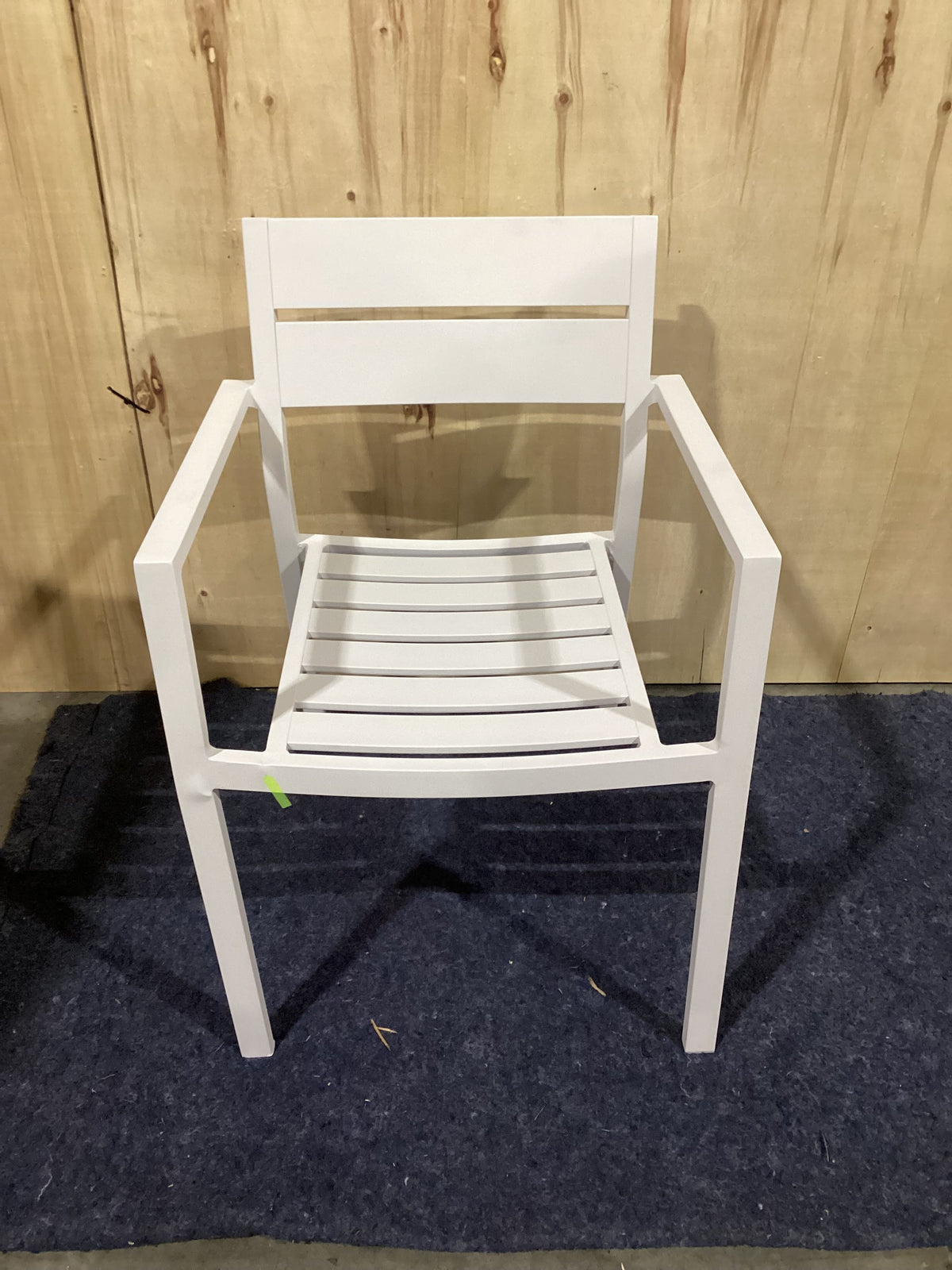NSW CLN11885 Ataman Outdoor Dining Chair Aluminium Off White