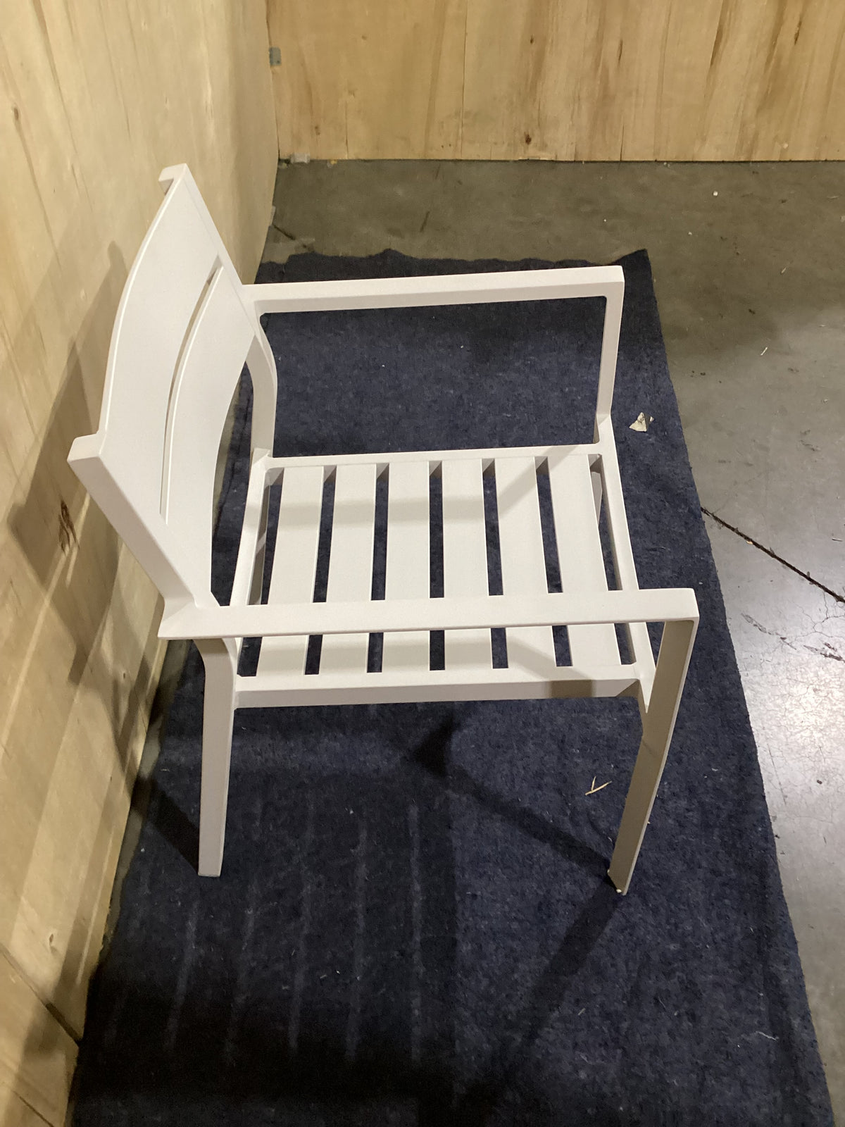 NSW CLN11885 Ataman Outdoor Dining Chair Aluminium Off White