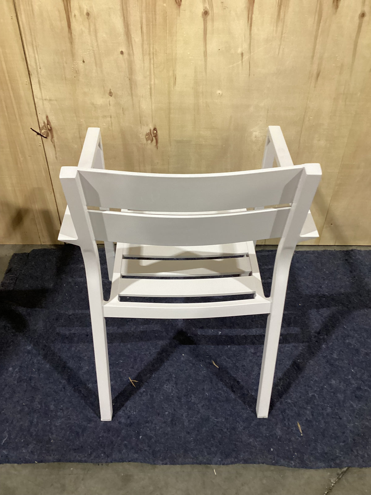 NSW CLN11885 Ataman Outdoor Dining Chair Aluminium Off White