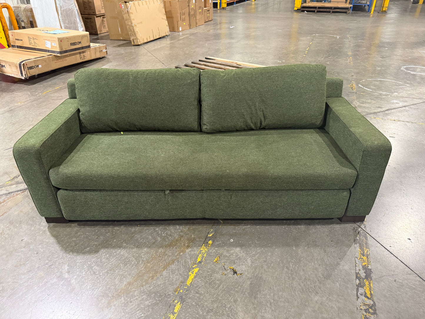NSW CLN10955 Amos Sofa Bed 3S Friday Dark Olive