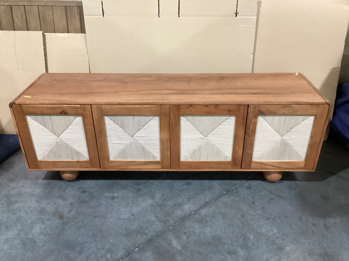 NSW CLN11919 Abacus Entertainment Unit 180cm Walnut